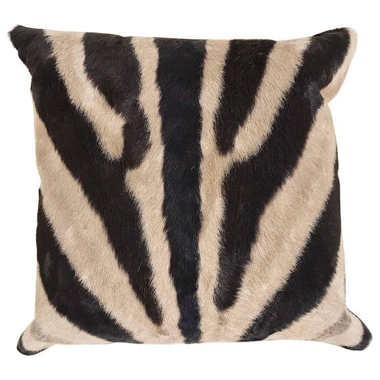 Zebra Hide Pillow For Sale at 1stdibs