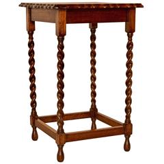 English Oak Side Table, circa 1900