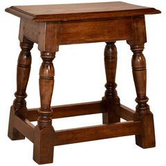 19th Century English Oak Joint Stool 4