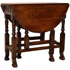 18th Century English Oak Gateleg Table