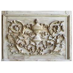 Louis XVI Period Carved Trophy Panel, 18th Century