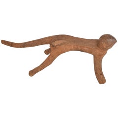 Organic Animal Wood Sculpture, Side Table Stool