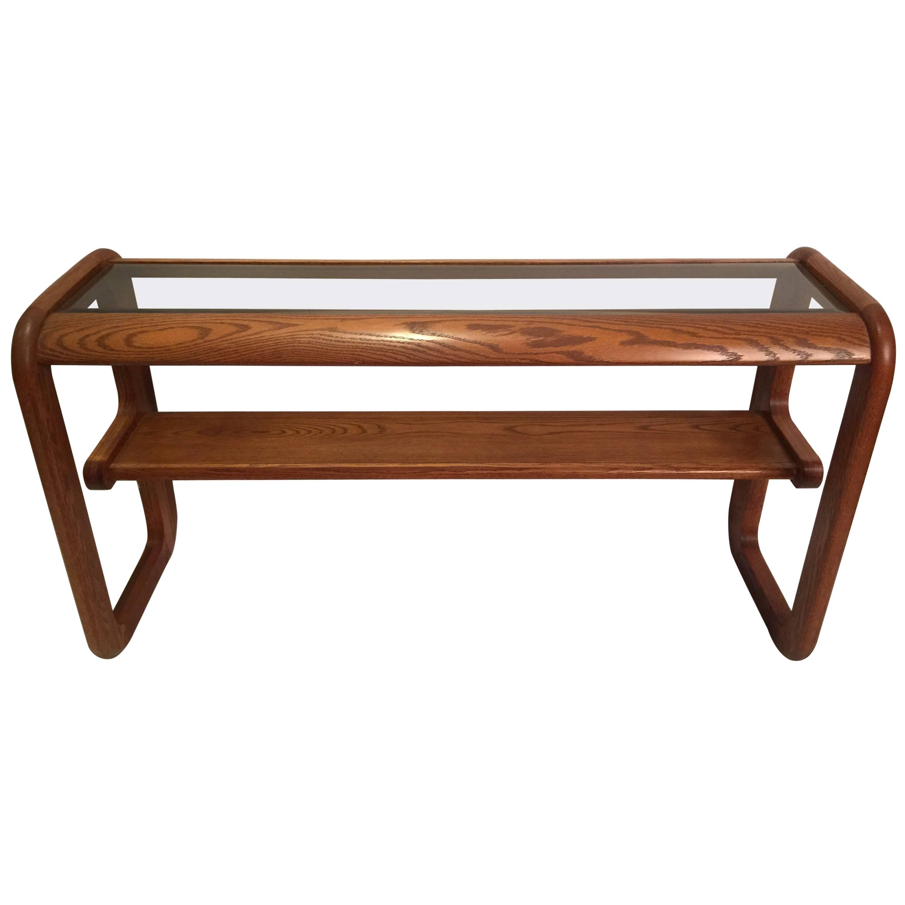 Lou Hodges Cantilevered Console Table in Oak