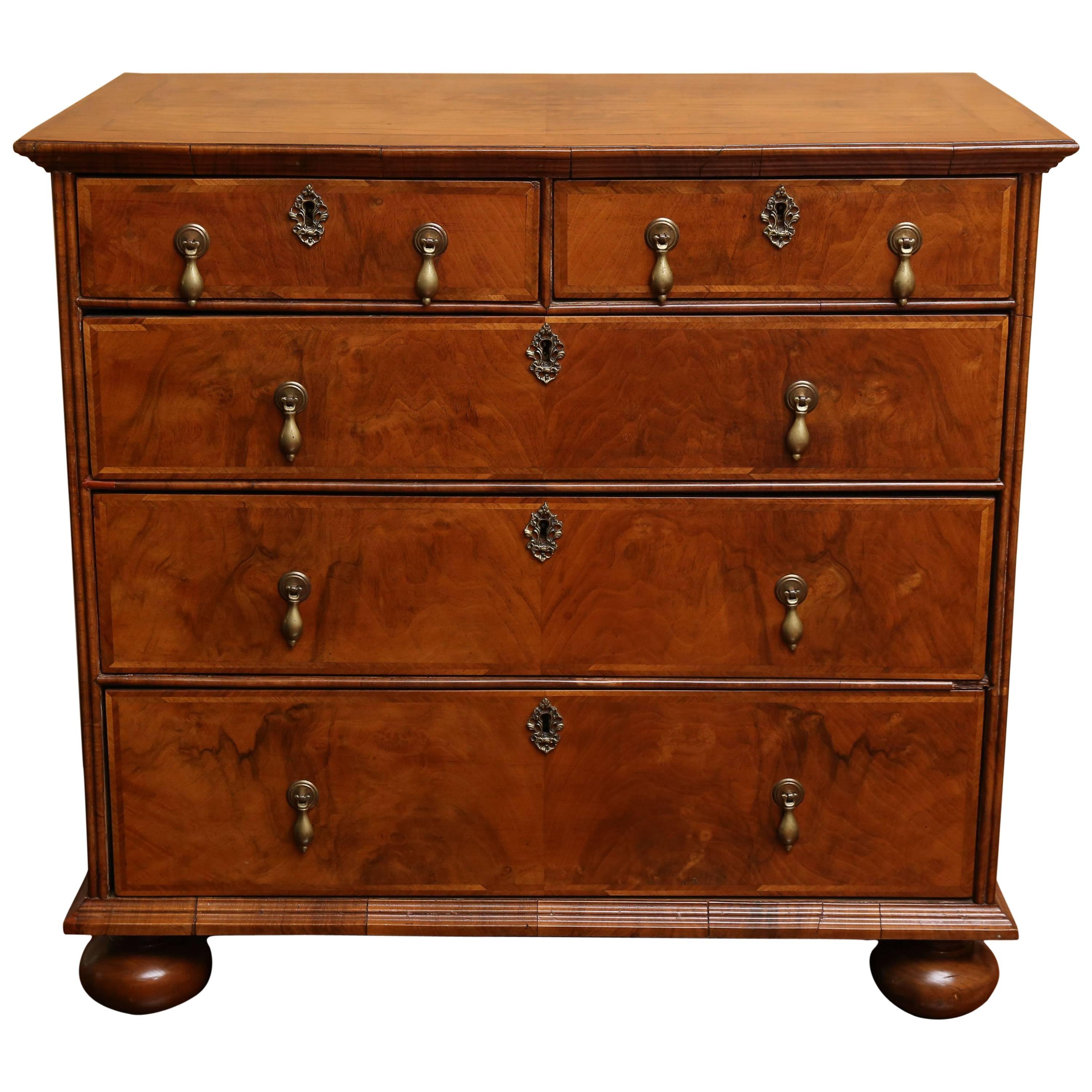 18th Century William and Mary Walnut Chest