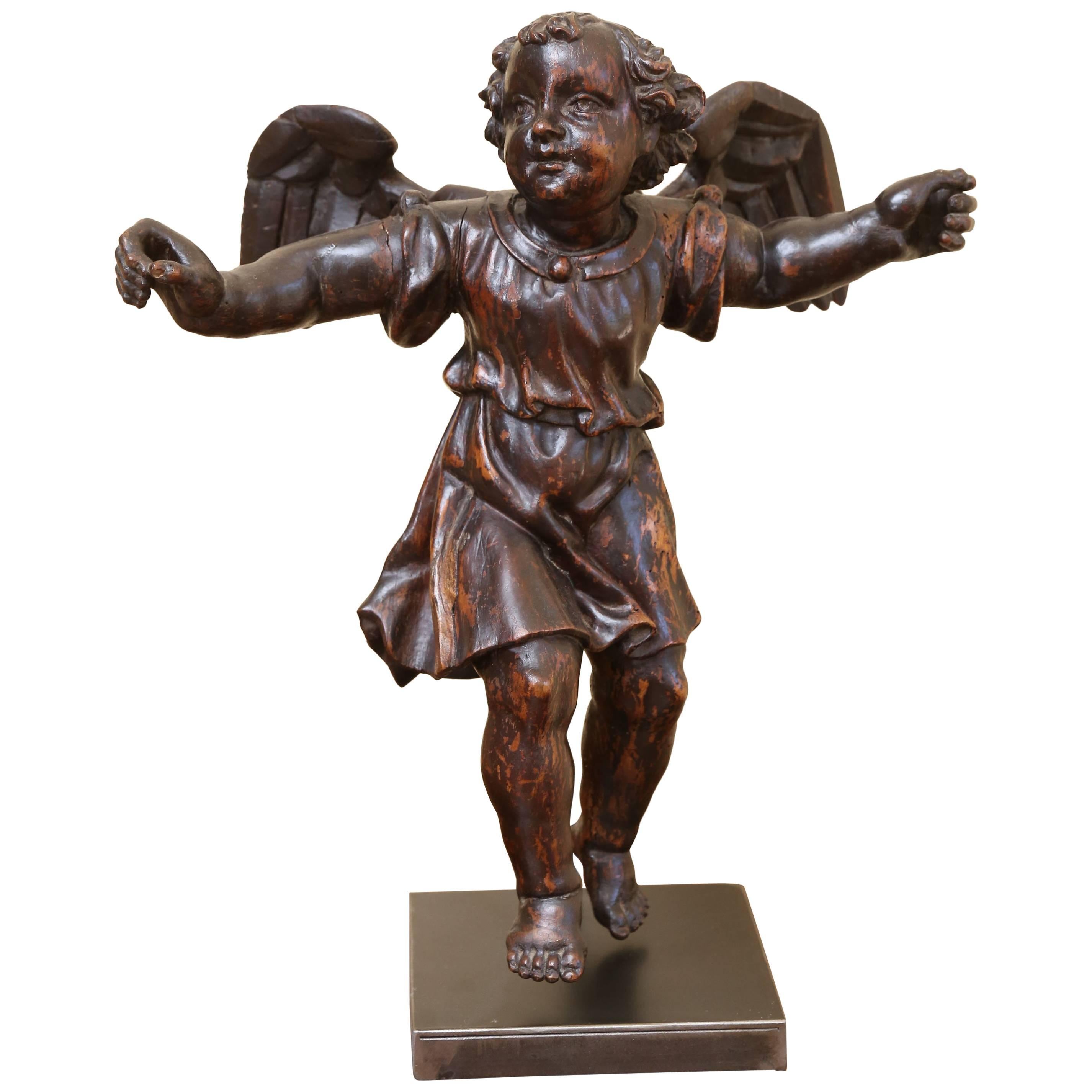 18th Century Carved Angel