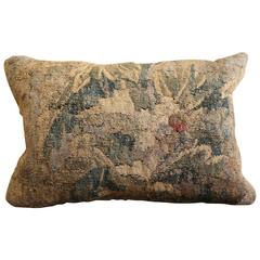18th Century Aubusson Tapestry Down Pillow