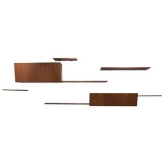 1960s Banz Bord Floating Rosewood Wall System