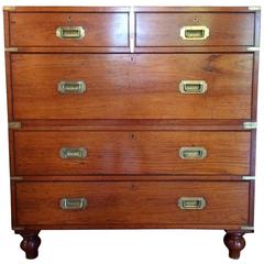 Exceptional Quality 19th Century Camphor Wood Military Campaign Chest