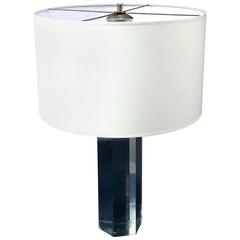 Italian Plexiglass Table Lamp by Romeo Rega, circa 1970
