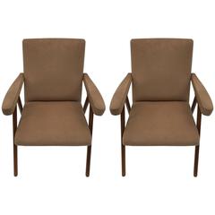 Pair of Vintage 1950s French Armchairs 11