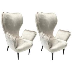 Vintage Pair of Armchairs, Italian, 1950s 9