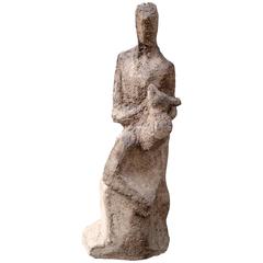 Terracotta Figurative Sculpture by Pierre Cartel, circa 1950
