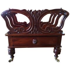 Early Victorian Mahogany Canterbury
