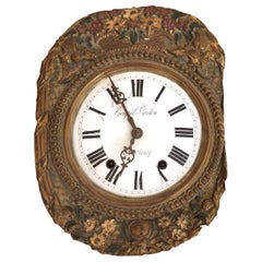 Prächtige antike französische Wanduhr