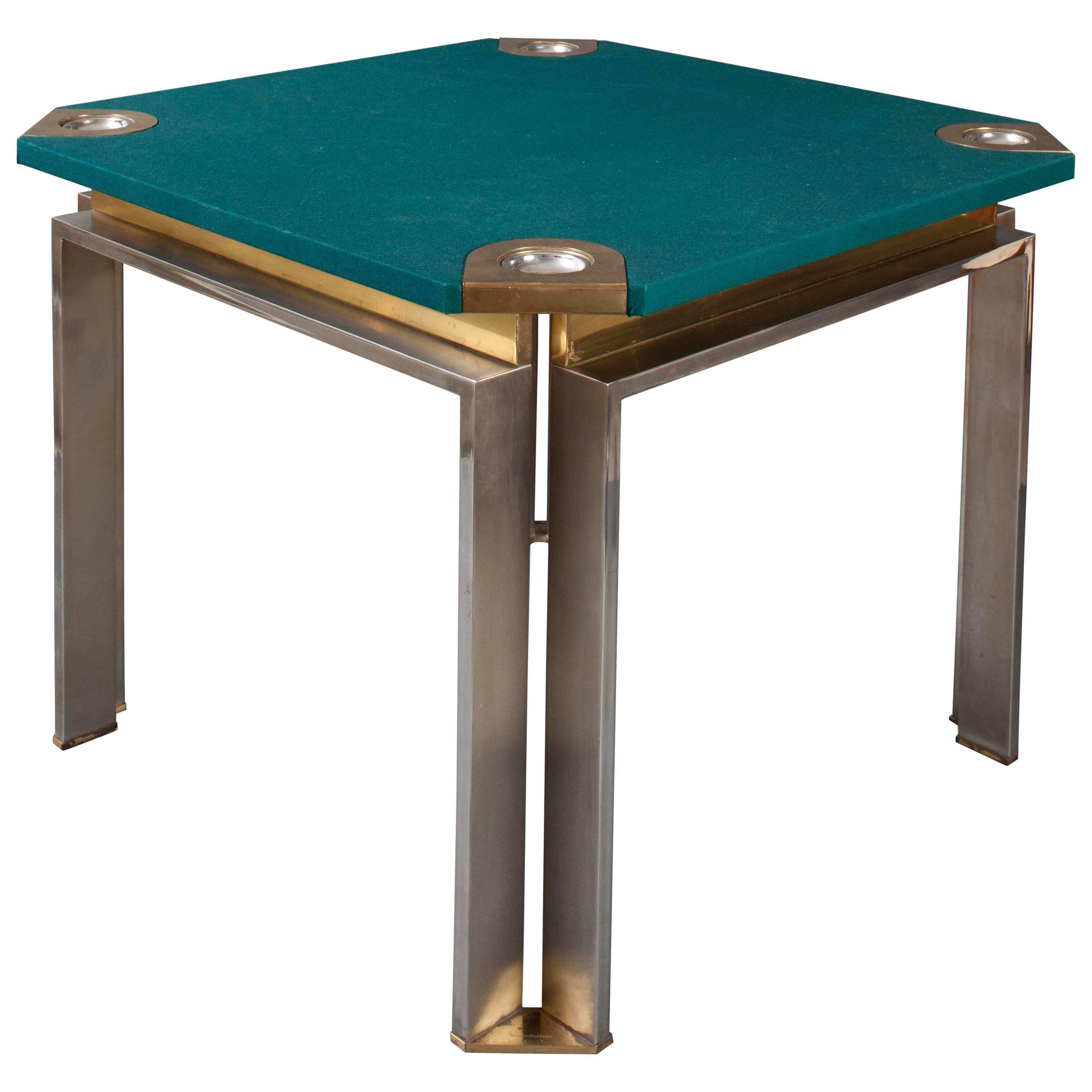 20th Century Italian Game-Poker Table 1970s "Dada Industrial Design" For Sale