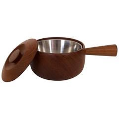 Wooden Serving-Pot 1960-1970s, Swedish, Uppsala Träsvarveri, Teak