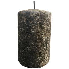 Enormous French 18th Century Carved Stone Roller Sculpture 4