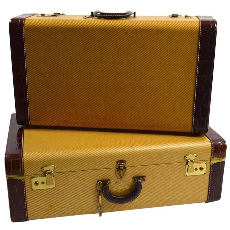 Two Pieces Vintage Luggage by Star Craft