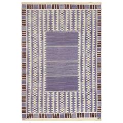 Vintage Scandinavian Swedish Kilim by Marta Maas 8