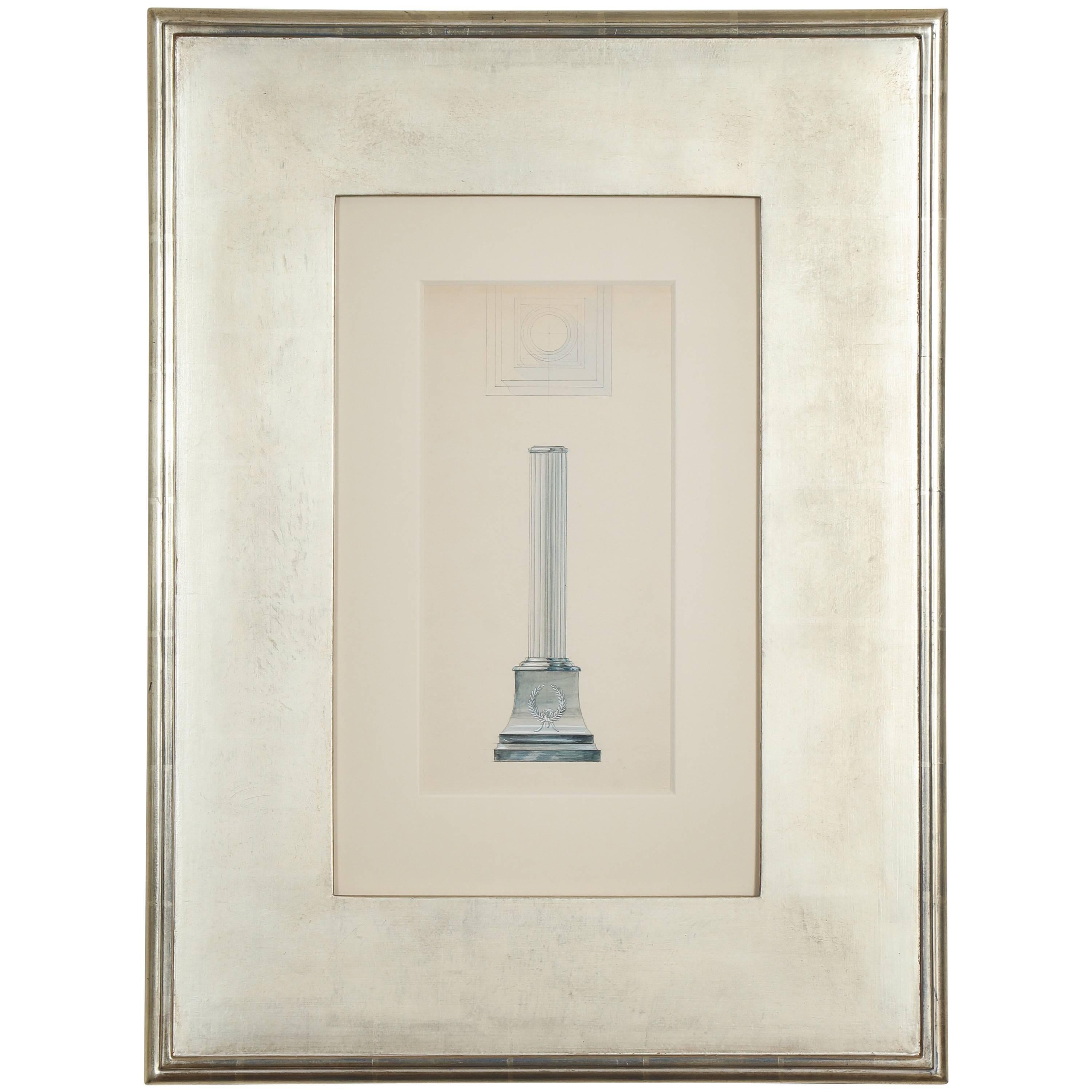 Framed Architectural Drawing