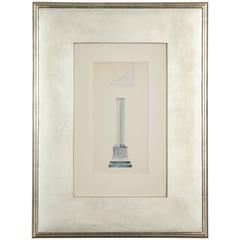 Framed Architectural Drawing