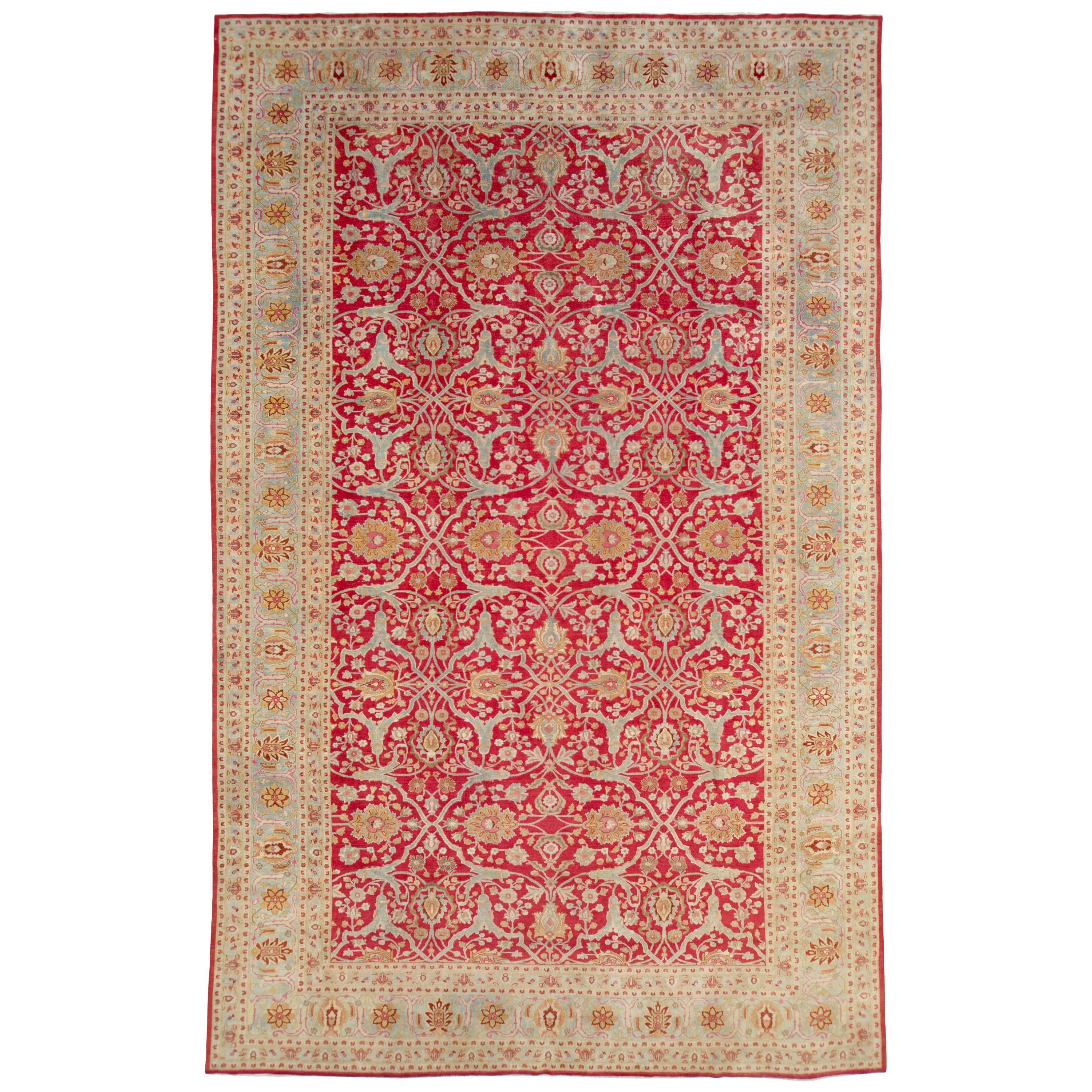 Antique Persian Tabriz Carpet