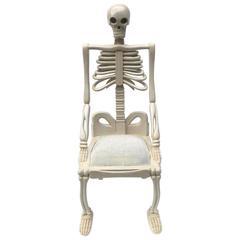 Unusual Vintage Skeleton Chair, Italian, 1980s