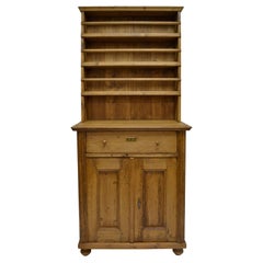 Pine Two-Piece Open Rack Dresser