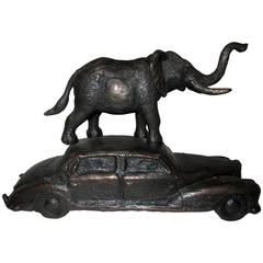 South African Artist Henk Serfontein Bronze "the Visitor," 2004 10