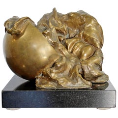 Mid-Century Modern Jens Flemming Sorensen Bronze Surrealist Sculpture, 13/60