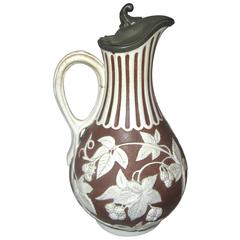 19th Century English Parian Ware Pitcher