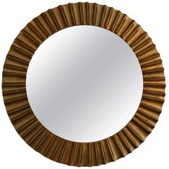 Solid Bronze Sunburst Mirror