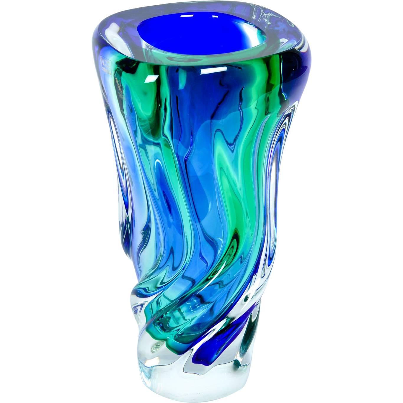 Tall Mid-Century Modern Murano Glass Vase / Piece