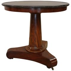 19th Century French Empire Mahogany Side Table