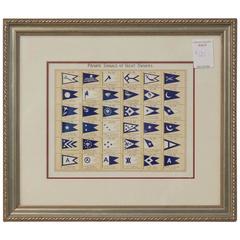 Framed Original Page from Lloyd's Register, circa 1938, No. 721 to 756 10