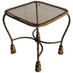 Hollywood Regency Italian Gold Guild Small Boudoir Cocktail Table
