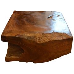 Andrianna Shamaris Natural Teak Wood Coffee Table or Bench