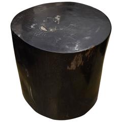 Andrianna Shamaris Super Smooth Petrified Wood Side Table Antique Andrianna Shamaris Super Smooth Petrified Wood Side Table