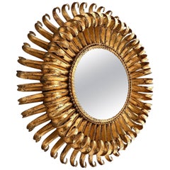 Espejo dorado Sunburst, 1960