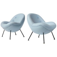 Pair of Fritz Neth "Egg" Chairs