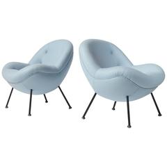 Pair of Fritz Neth "Egg" Chairs 4
