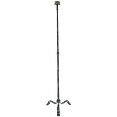 Ramsay Floor Lamp, Iron Gilded, circa 1970, France 1