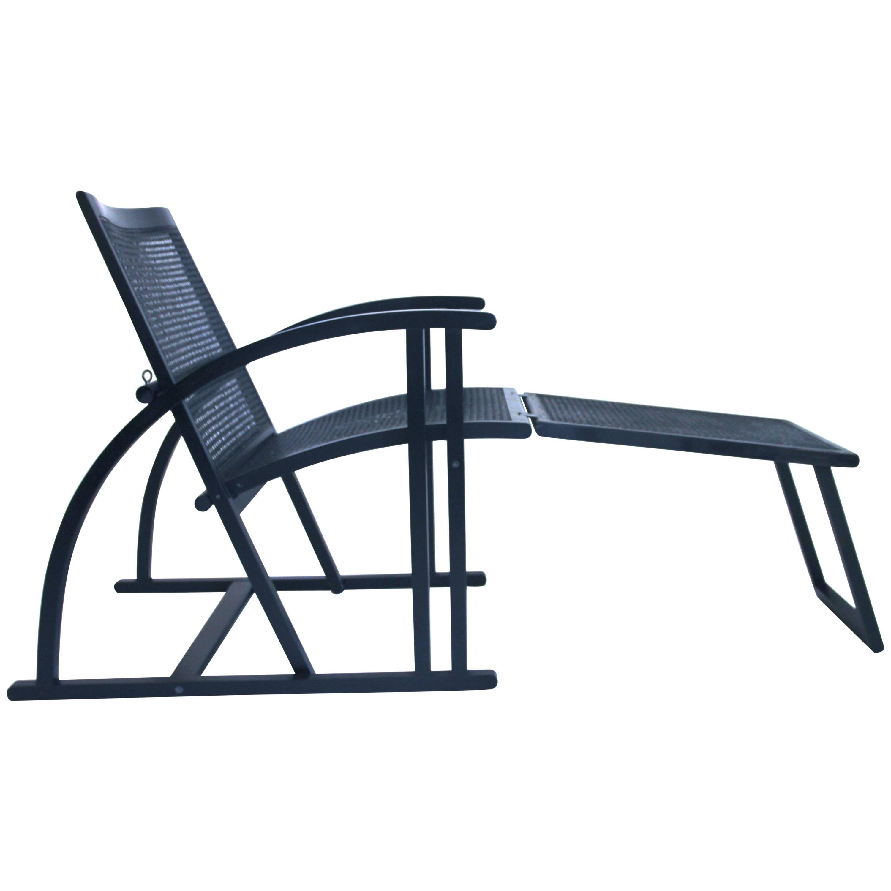 Mourgue, Armchair with Its Footrest, Model Arc, Edition Pamco Triconfort