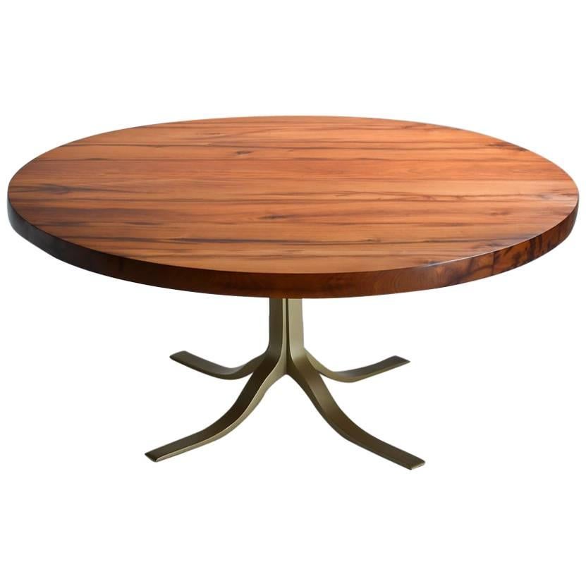 Bespoke Reclaimed Hardwood Round Table, by P.Tendercool For Sale