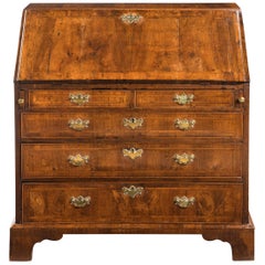 Mid-18th Century Walnut Bureau with Excellent Overall Color