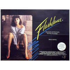 Vintage "Flashdance" Film Poster, 1983