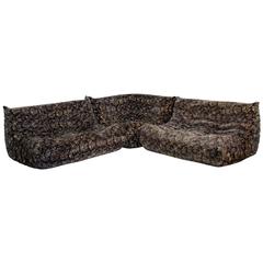 Original Velvet Togo Sofa Set by Michel Ducaroy for Ligne Roset, 1970s