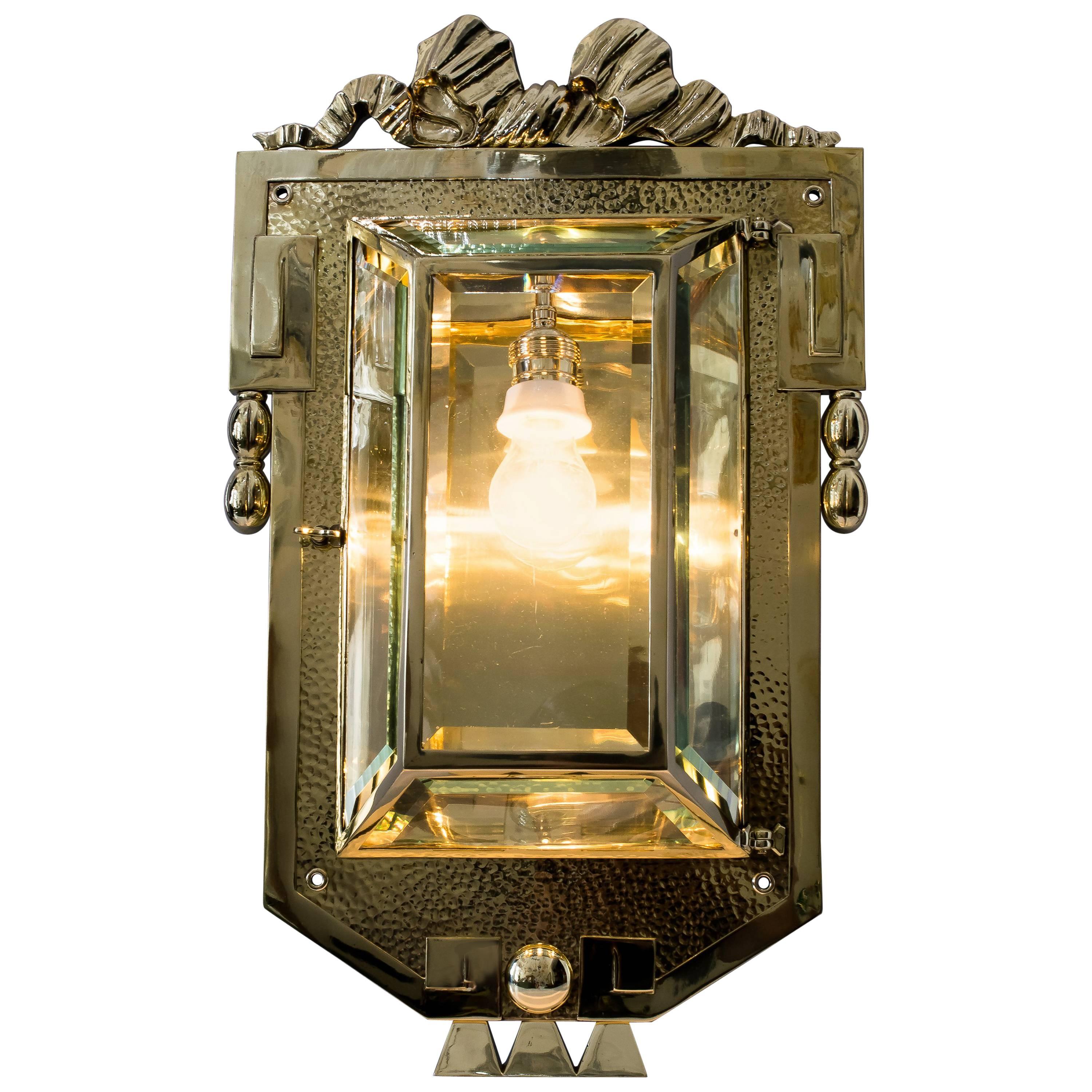 Very Beautiful and Big Art Nouveau Sconce, circa 1910s