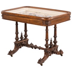 Antique Hardwood Danish Basin Table from the Third Quarter of the 19th Century