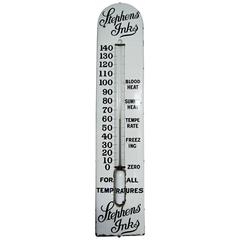 Large Stephens Inks Thermometer Advertising Sign